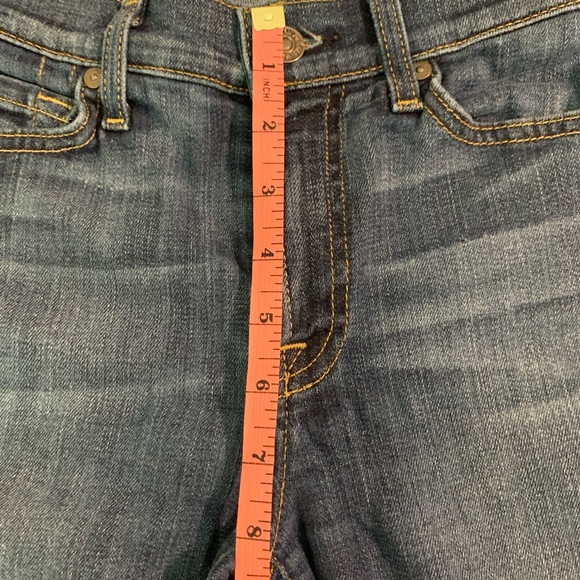 7 For All Mankind Blue the Skinny Jeans Classic Fit Sz 25 - Picture 11 of 14